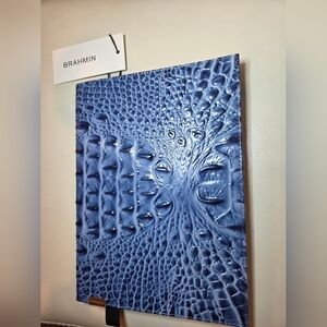 NWT Brahmin Journal Blue